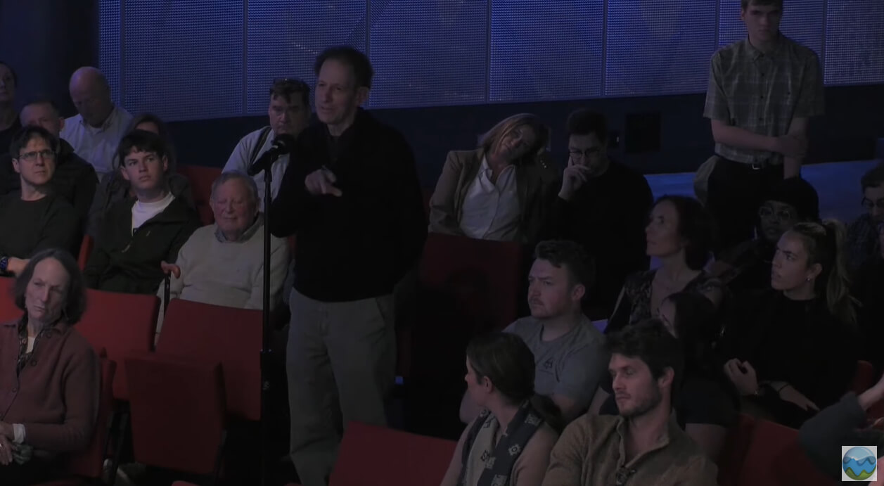 Audience asking questions